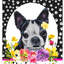 Boston Terrier Paw Prints Welcome Indoor/Outdoor Aluminum Sign
