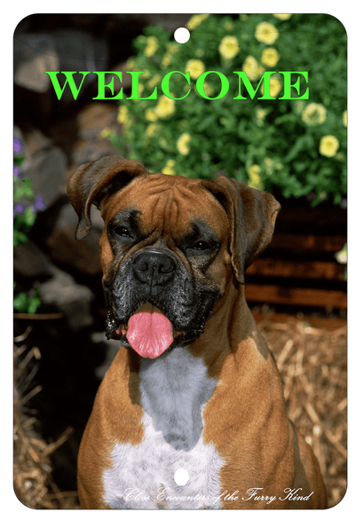 Boxer Uncropped Indoor/Outdoor Aluminium Sign