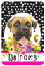 Hhs Paw Prints Welcome Dog Lovers Indoor/Outdoor Aluminum Sign