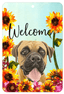 Boxer Uncropped Welcome Indoor/Outdoor Aluminium Sign