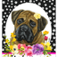 Bull Mastiff Hhs Paw Prints Welcome Indoor/Outdoor Aluminum Sign