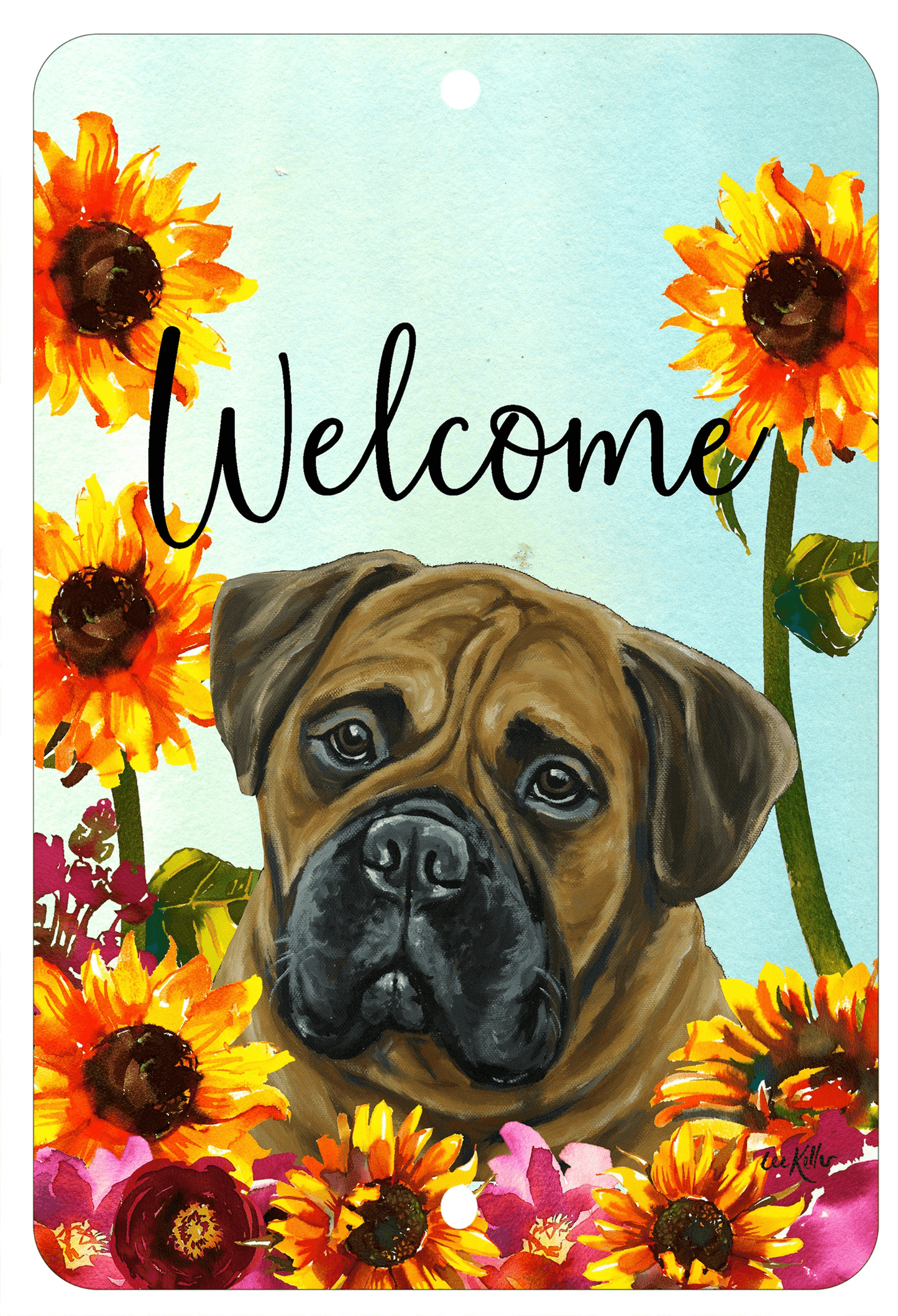 Bull Mastiff Indoor/Outdoor High-Grade Aluminium Sign 8" X 12"