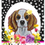 Cavalier King Charles Blenheim Aluminum Paw Prints Welcome Sign