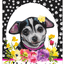 Chihuahua Black Welcome Indoor/Outdoor Aluminum Sign