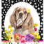 Cocker Spaniel Paw Prints Welcome Indoor/Outdoor Sign
