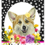 Corgi Hhs Paw Prints Welcome Indoor/Outdoor Aluminum Sign