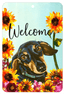 Dachshund Black/Tan Indoor/Outdoor Aluminium Sign
