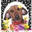 Dachshund Red Welcome Indoor/Outdoor Aluminium Sign