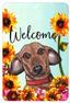 Dachshund Welcome Indoor/Outdoor Aluminium Sign - 8" X 12"