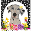 Dalmatian Paw Prints Welcome Aluminum Sign - 8" X 12"