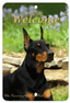 Doberman Cropped Aluminium Sign - Best Of Breed Indoor/Outdoor Decoration