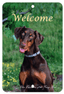 Doberman Uncropped Indoor/Outdoor Aluminium Sign - Best Of Breed