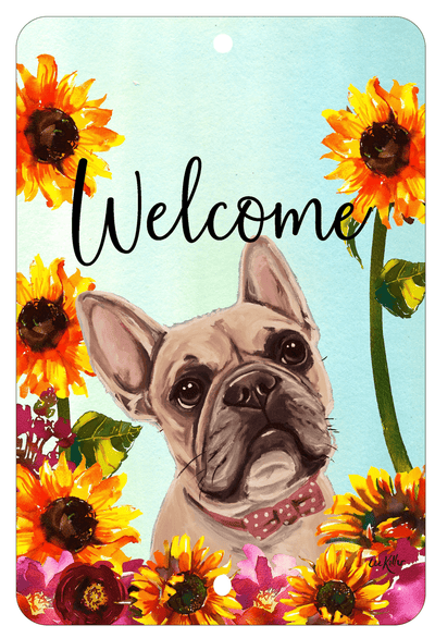 French Bulldog Cream Indoor/Outdoor Aluminium Sign