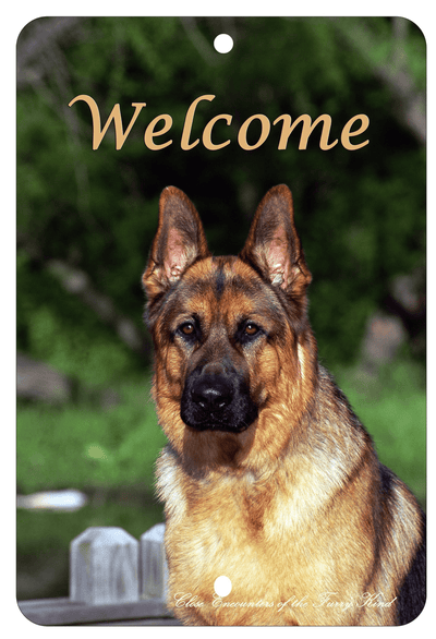 German Shepherd Best Of Breed Aluminum Sign - 8"X12"