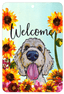 Goldendoodle Blonde Indoor/Outdoor Aluminium Sign 8X12 Inches