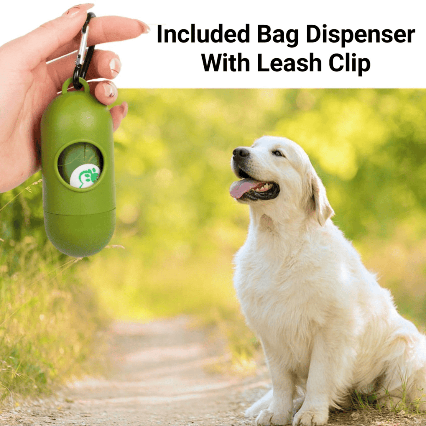 Mr. Peanut's XL Biodegradable Pooper Scooper Bags with Dispenser