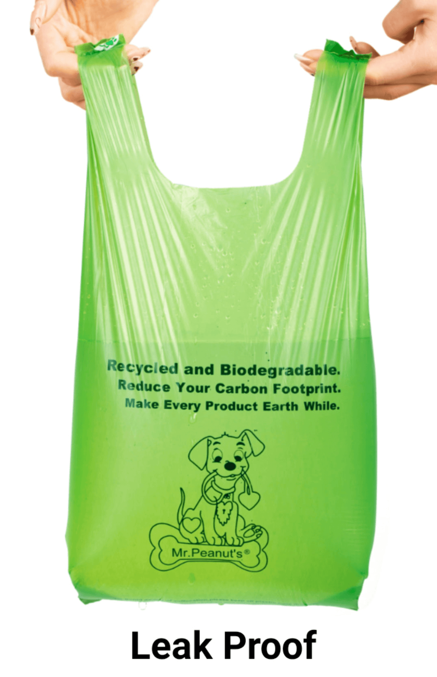 Mr. Peanut's XL Biodegradable Pooper Scooper Bags with Dispenser