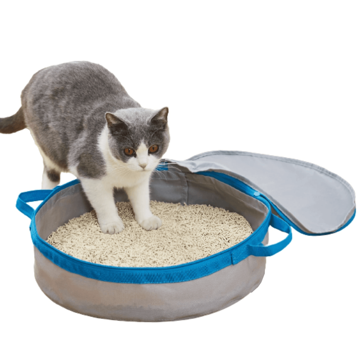 Mr. Peanut Travel Litter Box for Cats – Portable and Odour-Controlled