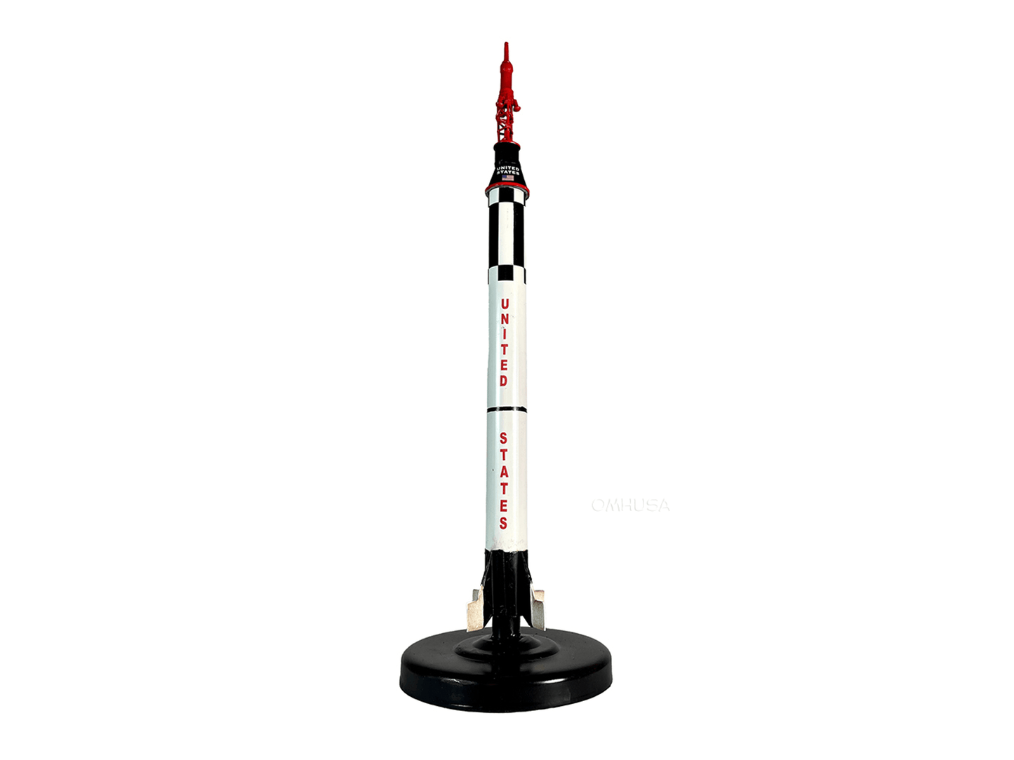 Metal Mercury Redstone Rocket Display Model