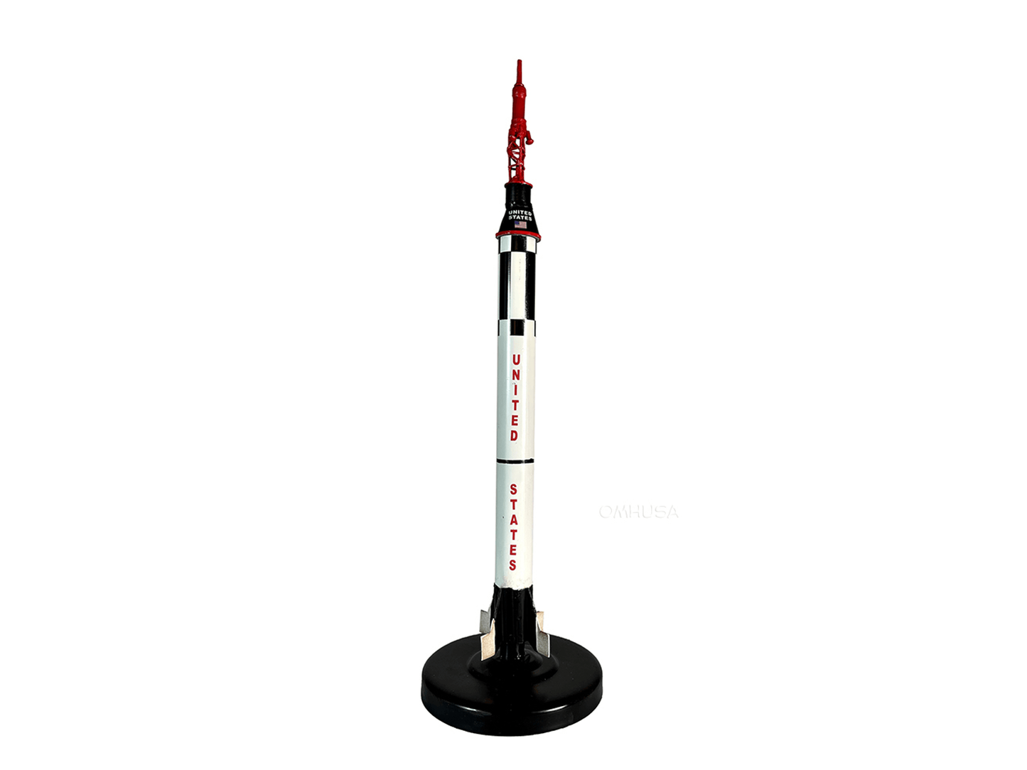 Metal Mercury Redstone Rocket Display Model