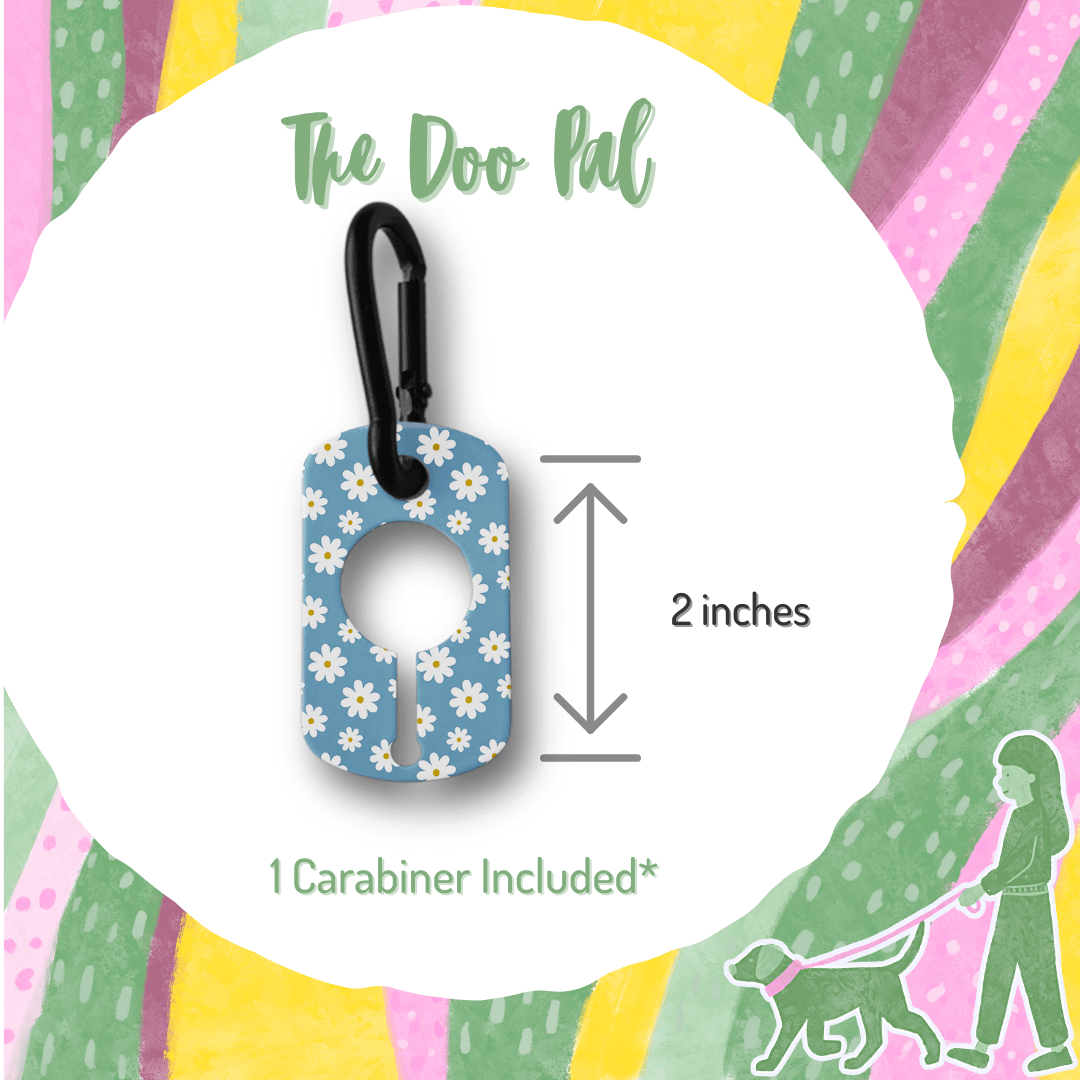 Floral 1 Doo Pal - Hands-Free Dog Poop Bag Holder