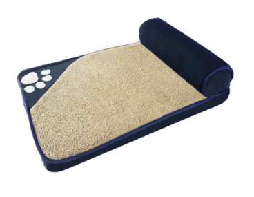 Premium Oxford Cloth Dog/Cat Bed | Large Rectangle - Fashion Design, Strong Bite Resistance | Easy to Clean - Hand or Machine Wash | L 100 * 65 cm