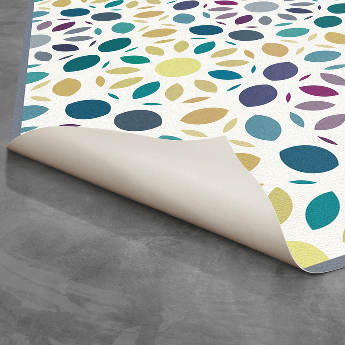 Bali Multi-Colour Mosaic Non-Slip Vinyl Rug For Indoor/Outdoor Use