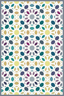 Bali Multi-Colour Mosaic Non-Slip Vinyl Rug For Indoor/Outdoor Use