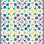Bali Multi-Colour Mosaic Non-Slip Vinyl Rug For Indoor/Outdoor Use