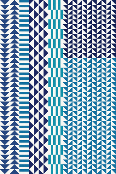 Geometric Vinyl Floor Covering For Indoor And Outdoor Use