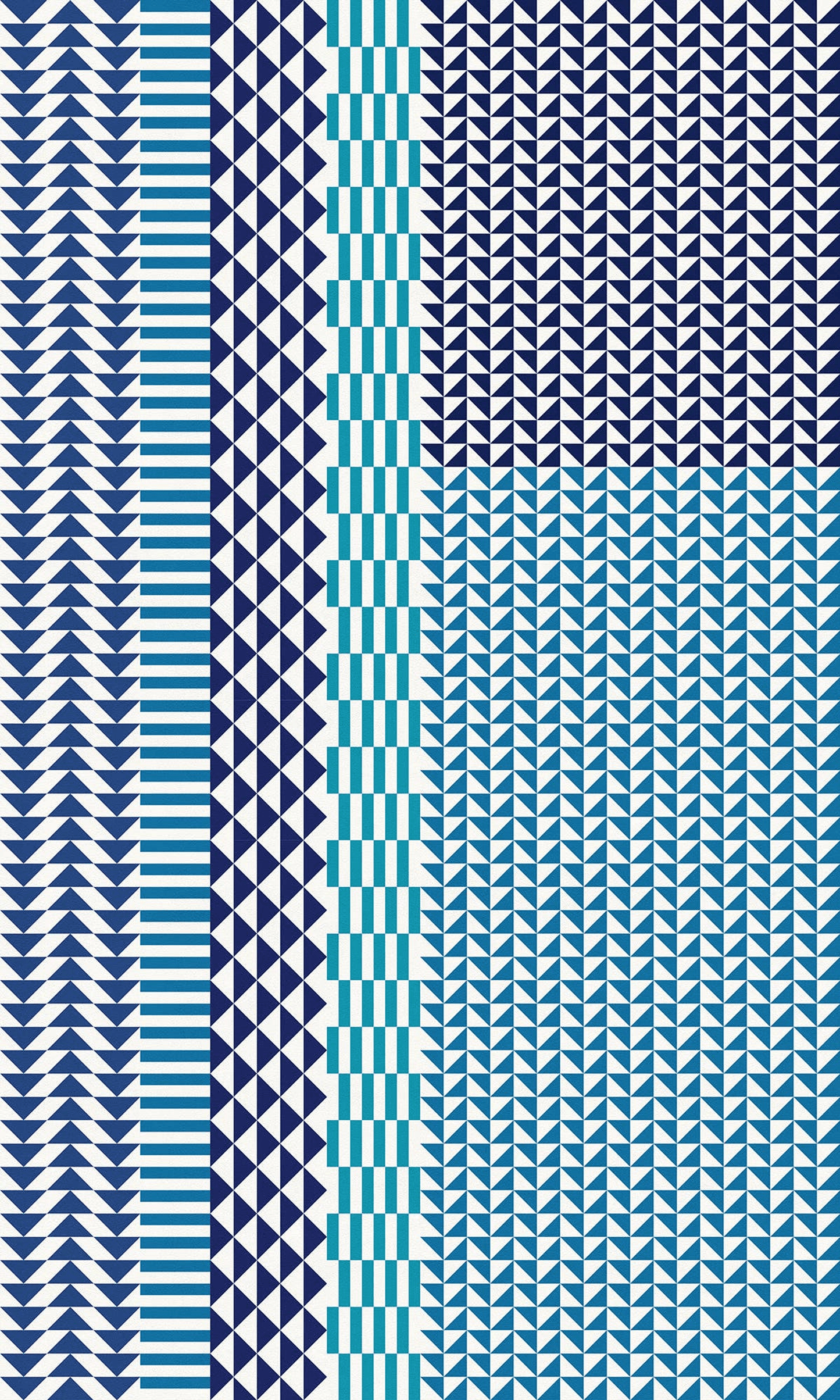 Geometric Vinyl Floor Covering For Indoor And Outdoor Use