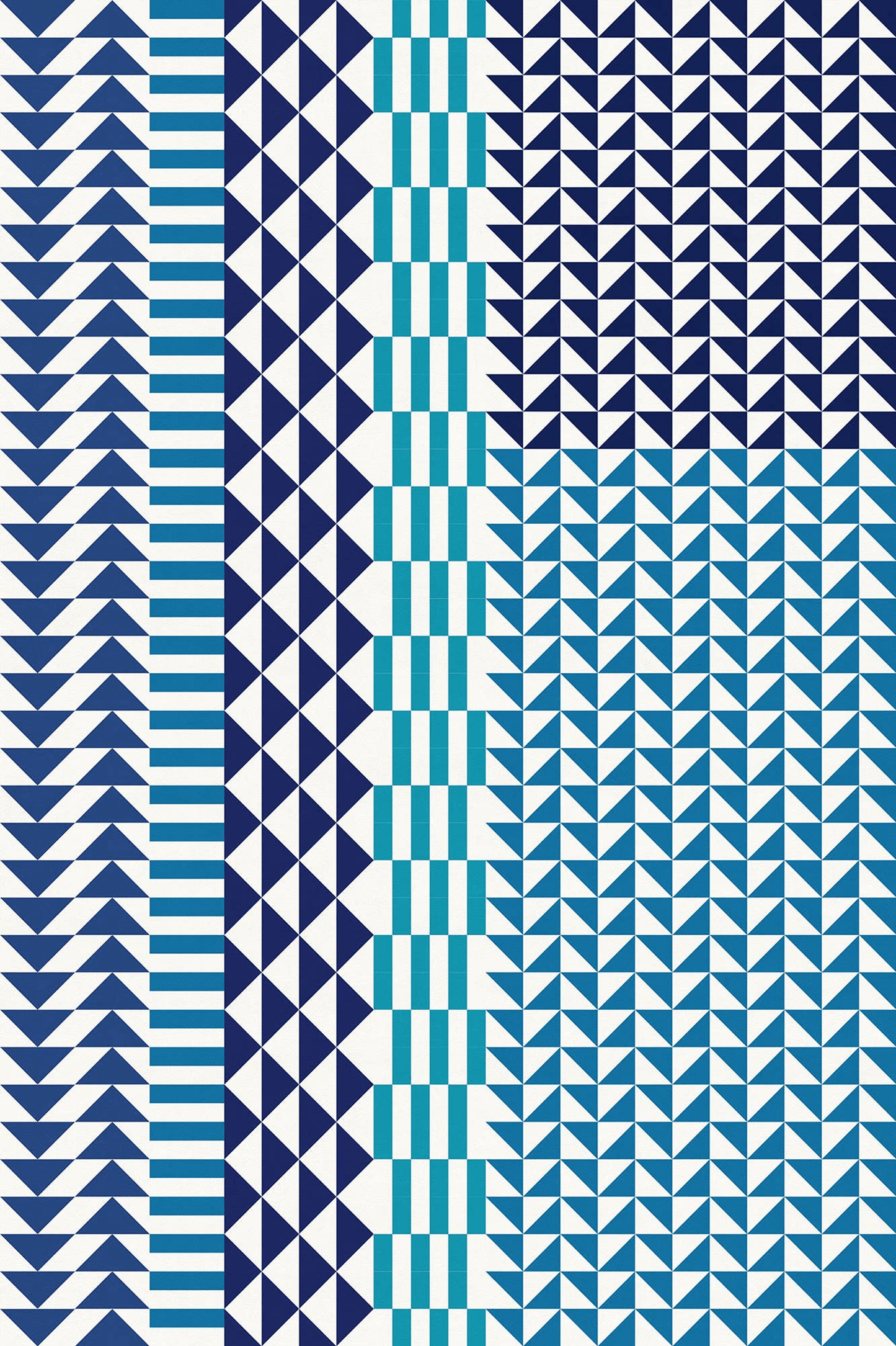 Geometric Vinyl Floor Covering For Indoor And Outdoor Use