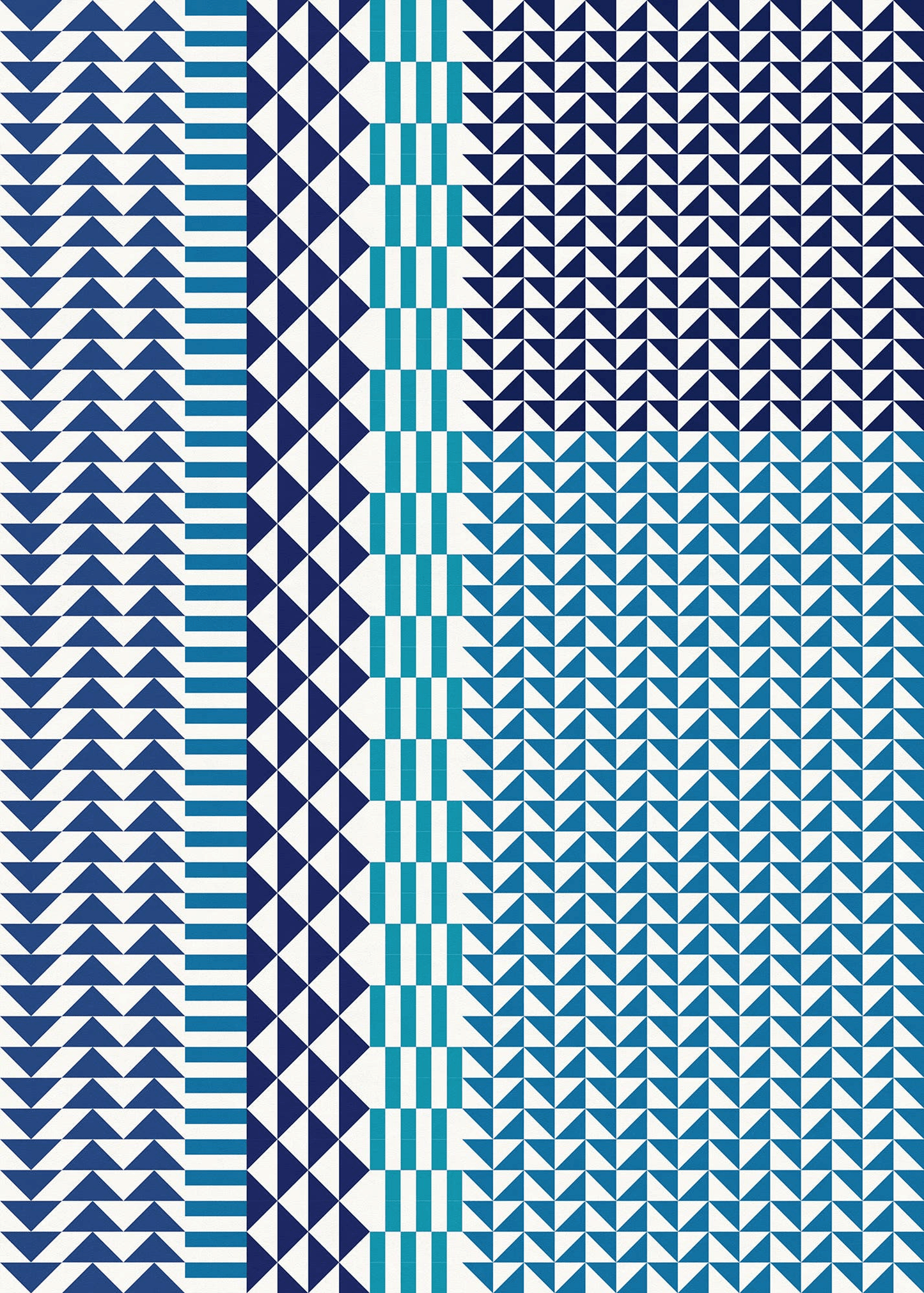 Geometric Vinyl Floor Covering For Indoor And Outdoor Use