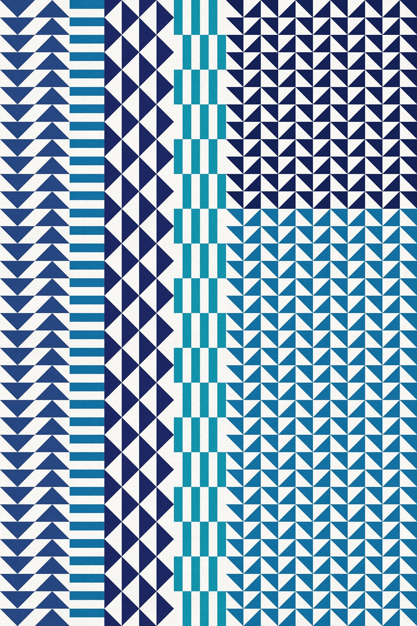 Geometric Vinyl Floor Covering For Indoor And Outdoor Use
