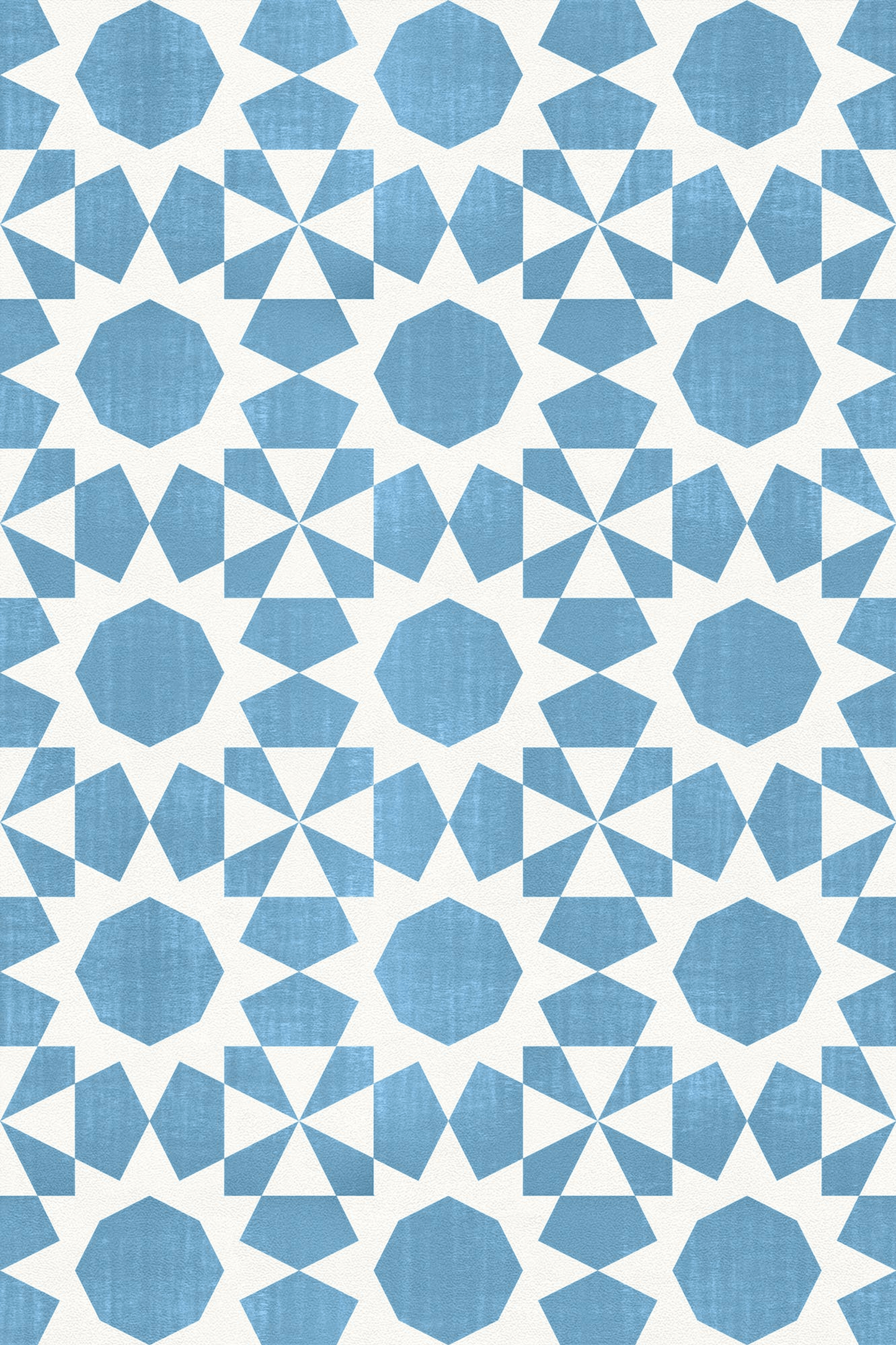 Geometric Vinyl Floor Covering For Indoor And Outdoor Use