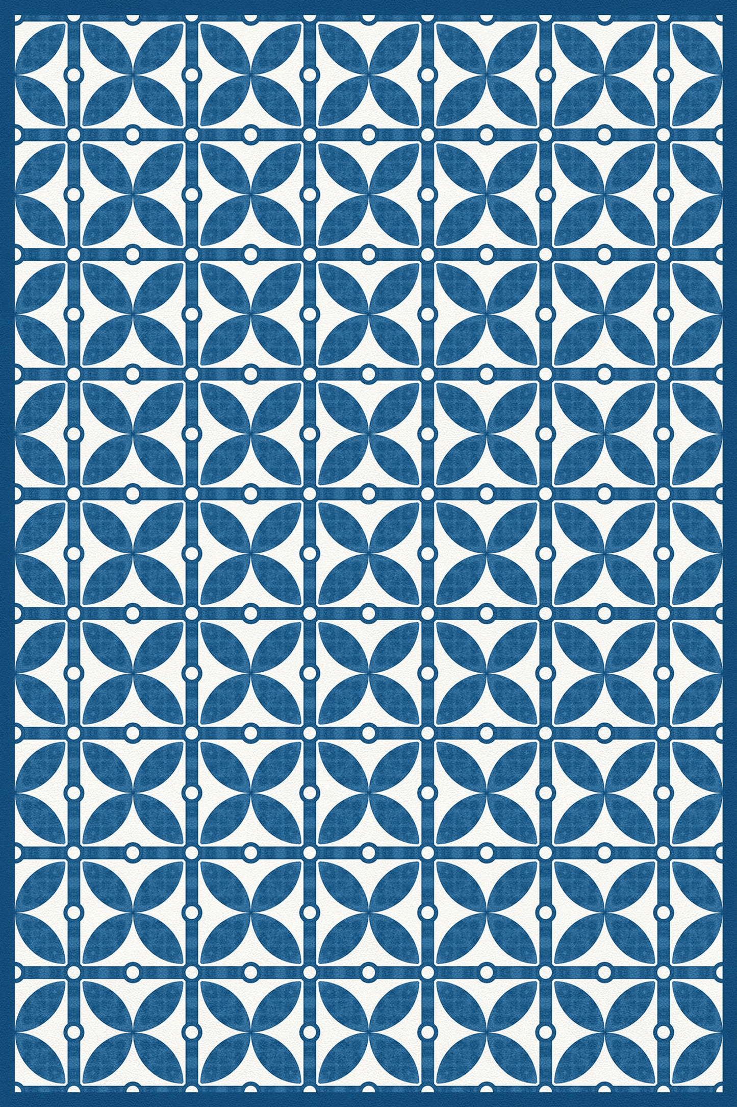 Geometric Vinyl Floor Covering For Indoor And Outdoor Use