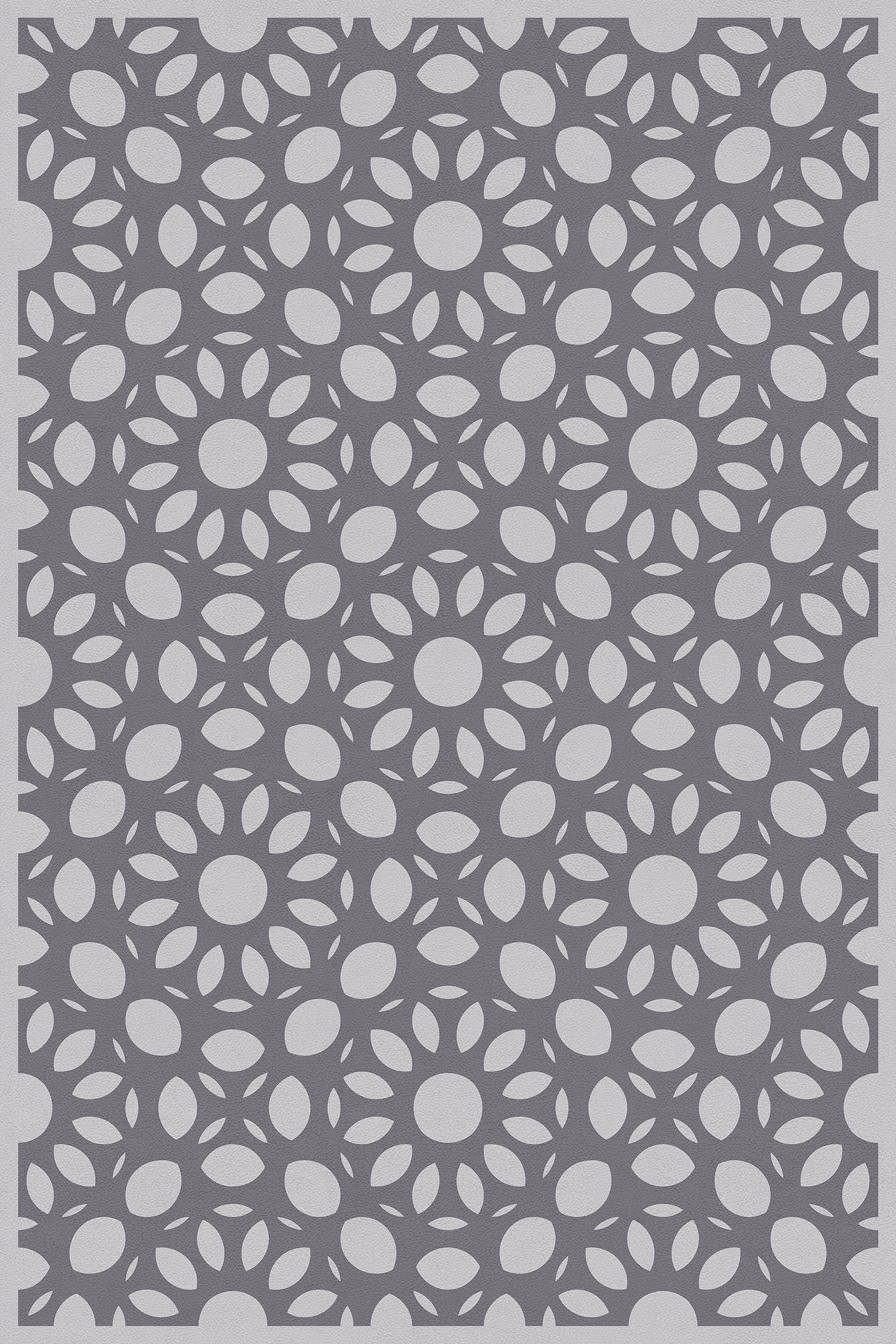 Geometric Vinyl Floor Covering For Indoor And Outdoor Use