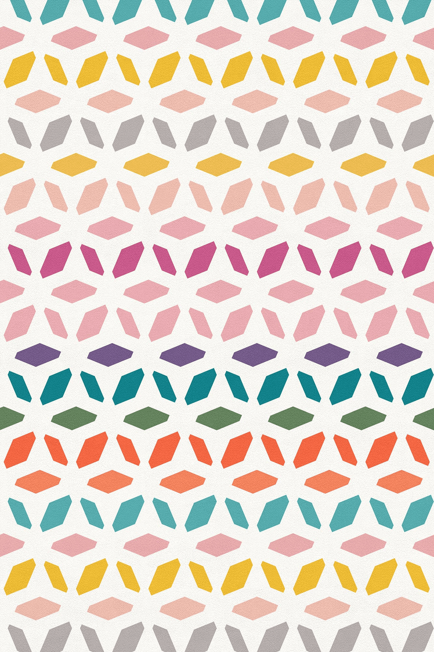 Geometric Vinyl Floor Covering For Indoor And Outdoor Use