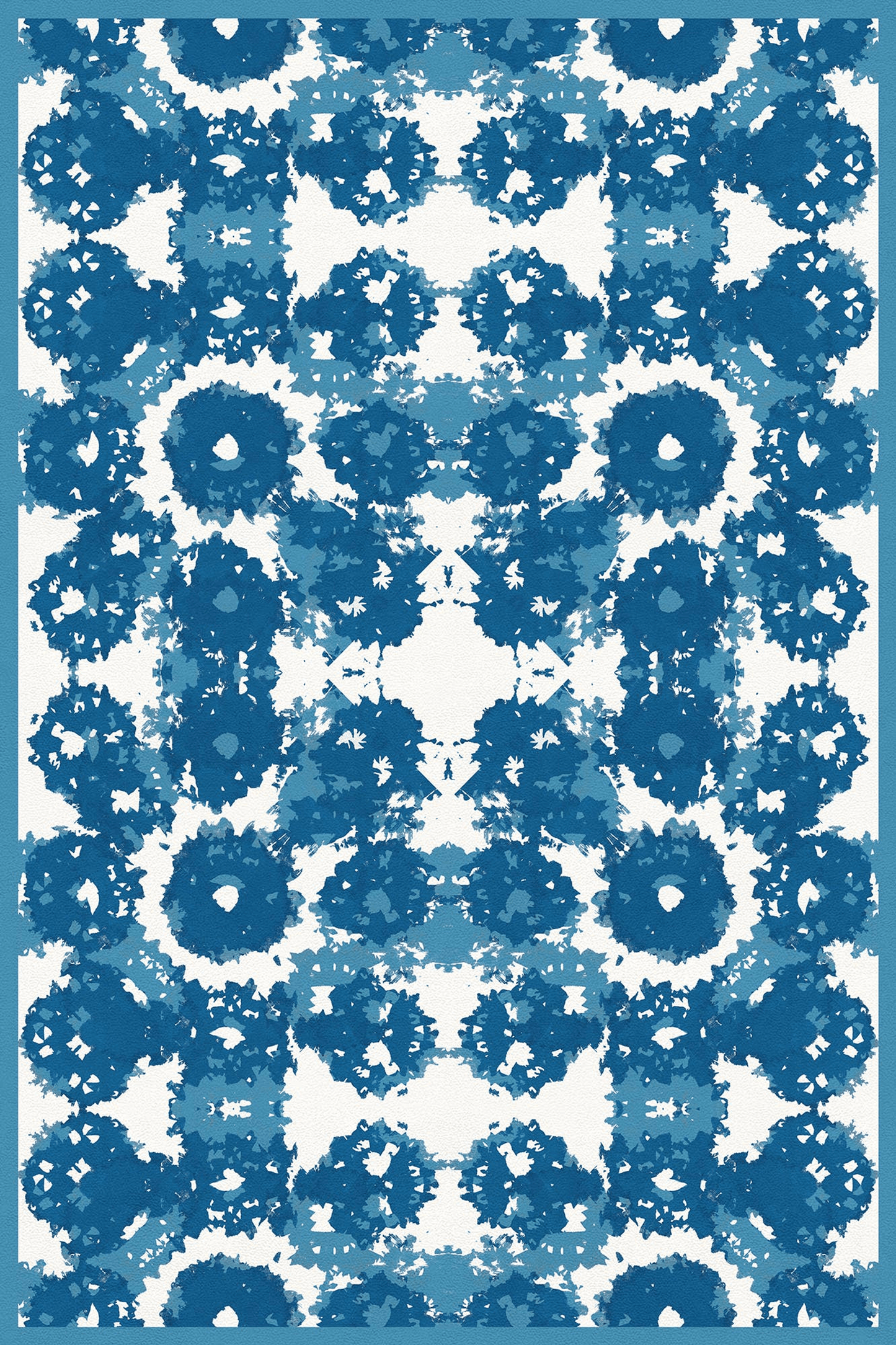 Geometric Vinyl Floor Covering For Indoor And Outdoor Use