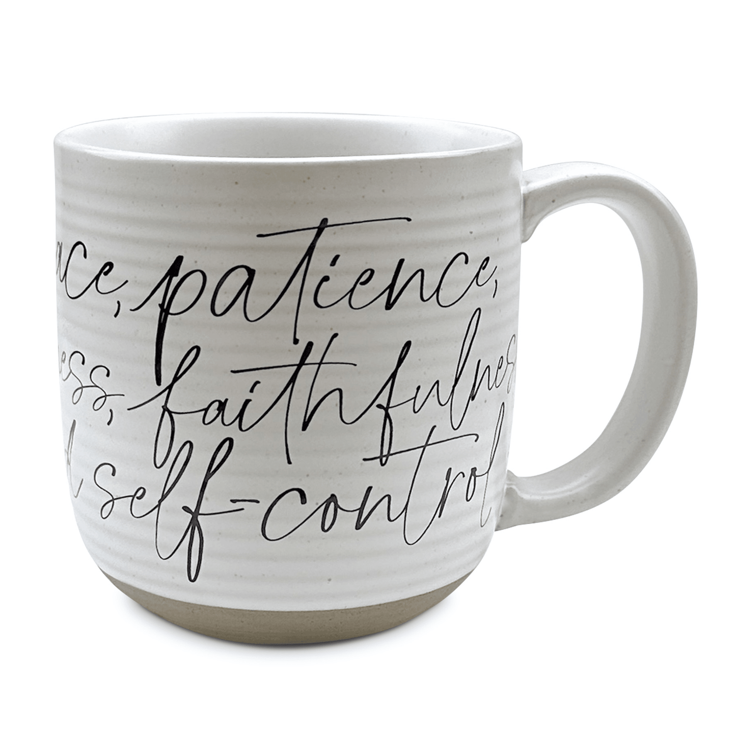 Ceramic Mug - White Fruit Of The Spirit 20 Oz