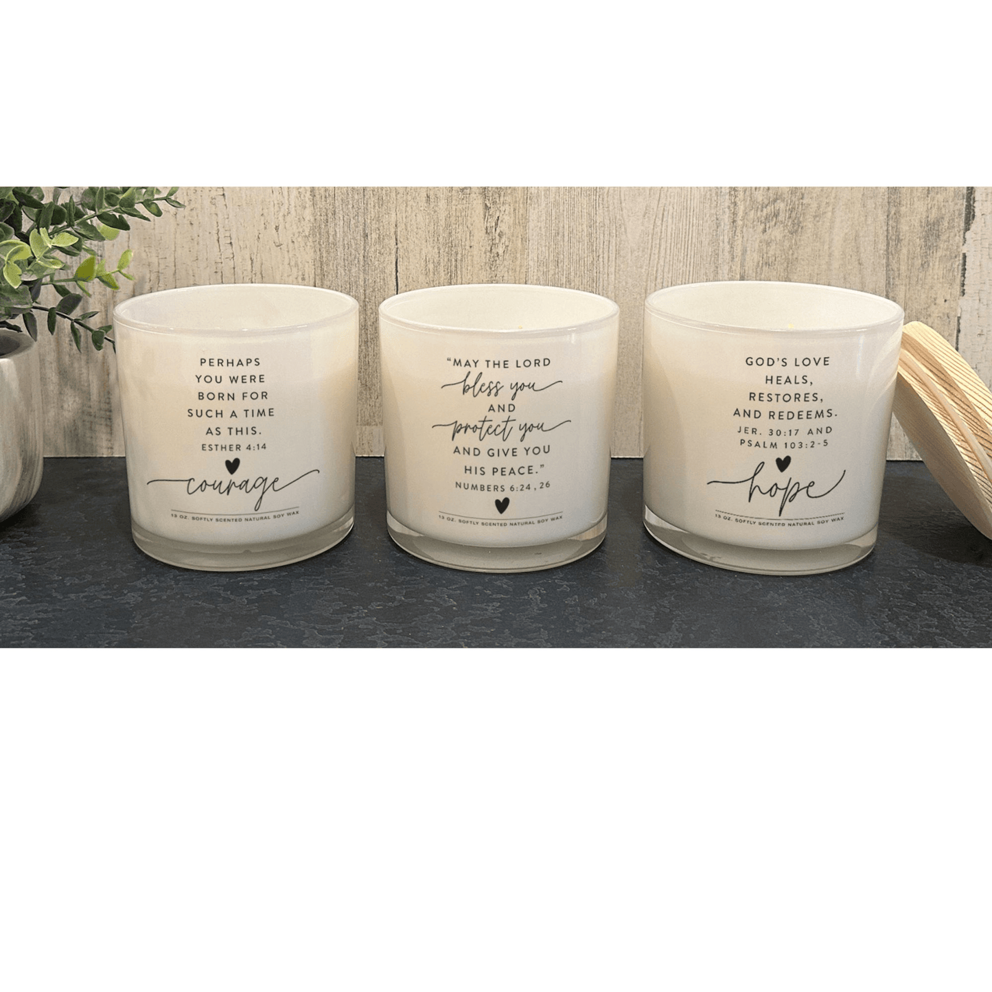 Courage Soy Candle - Esther 4:14, 13 Oz