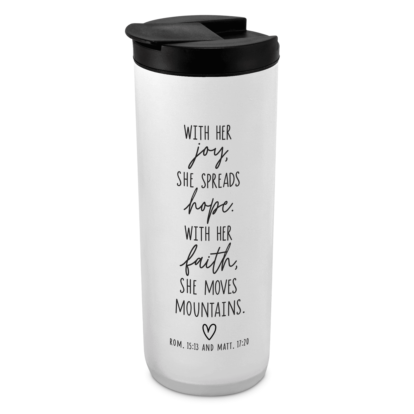 20 Oz Inspirational Tumbler With Leak-Proof Lid