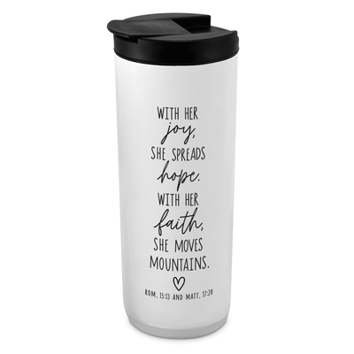20 Oz Inspirational Tumbler With Leak-Proof Lid