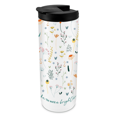 Brighter Place Floral 20 Oz Inspirational Tumbler