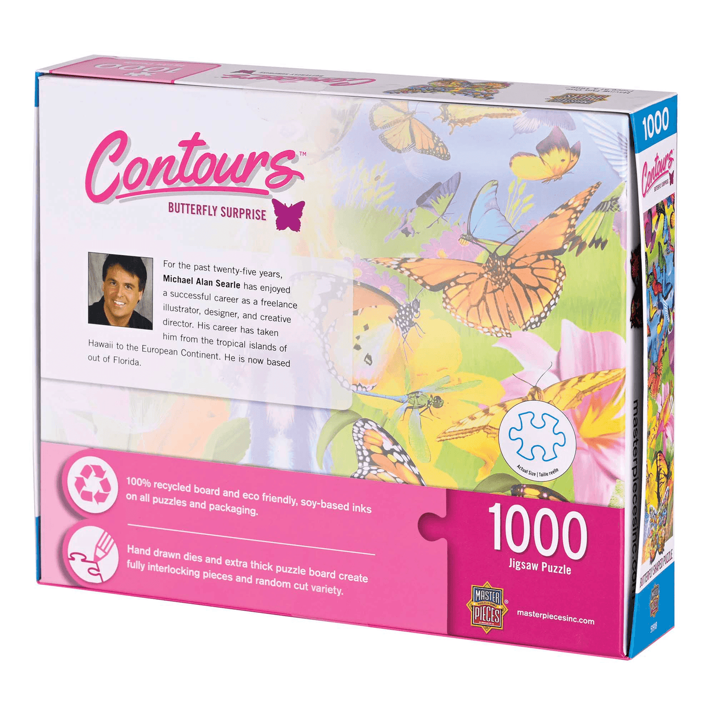 Butterfly Shaped 1000-Piece Whimsical Jigsaw Puzzle