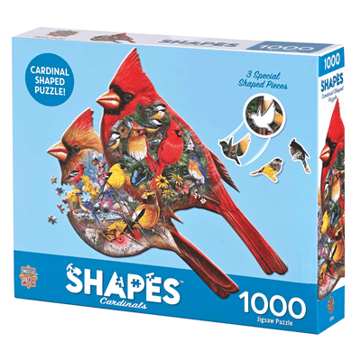 Cardinal Shaped 1000-Piece Inspirational Puzzle