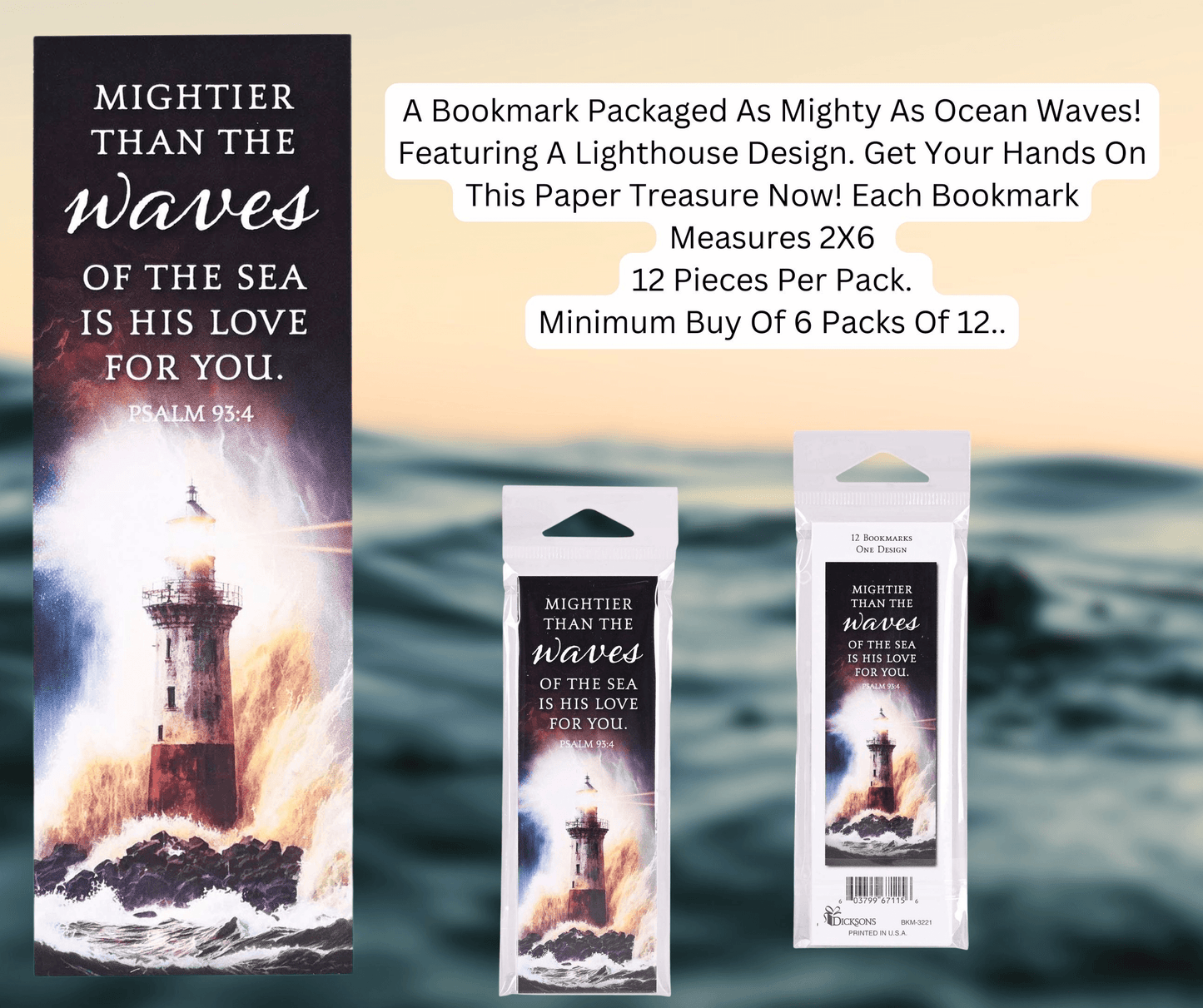 Mighty Lighthouse Bookmark Set - 12-Pack
