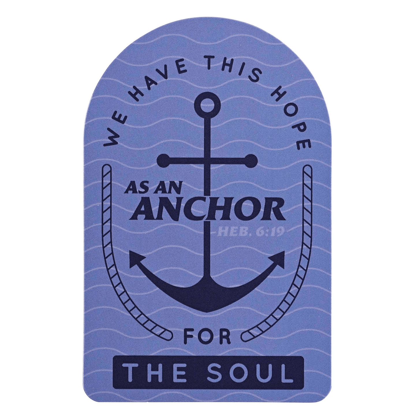Pocketcard: Hope From Hebrews 6:19 In Black And Blue