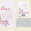 Pocketcard: Love Is Patient Pink Floral Design