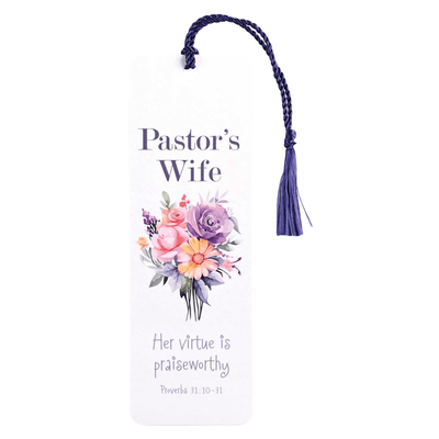 Purple Floral Tassel Bookmark For Pastors' Wives